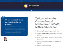 Tablet Screenshot of mediahaven.com
